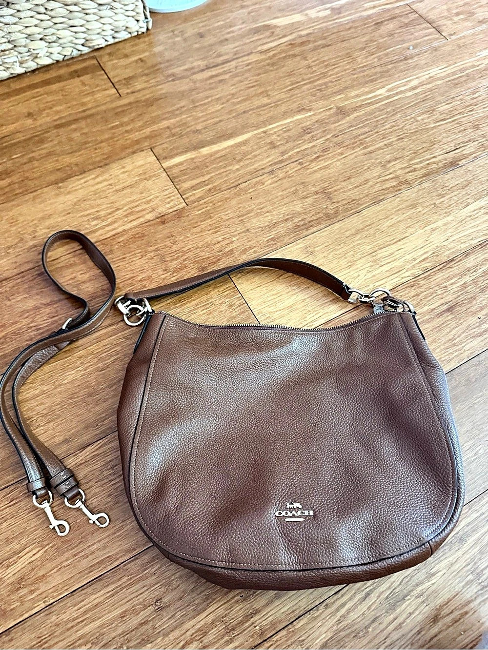 Coach Brown Leather Hobo Bag